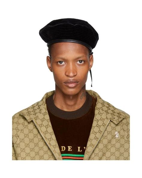 gucci beret mens|gucci fitted cap.